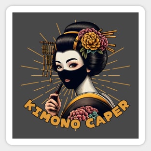 Kimono geisha thief Sticker